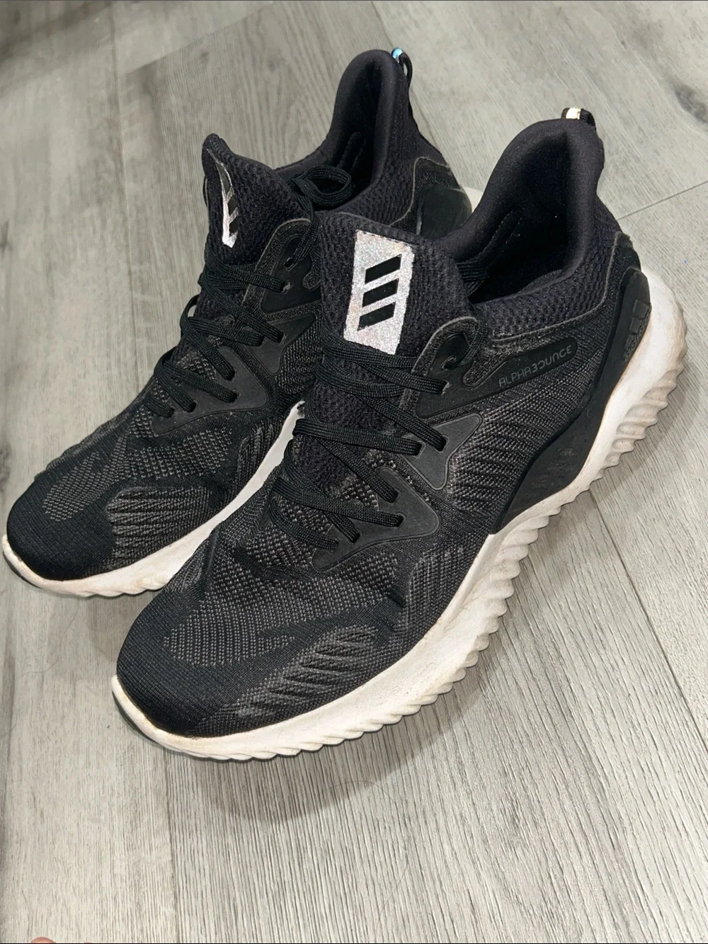 adidas Men’s Alphabounce Beyond Core Black Athletic Shoes AC8273 size 10.5